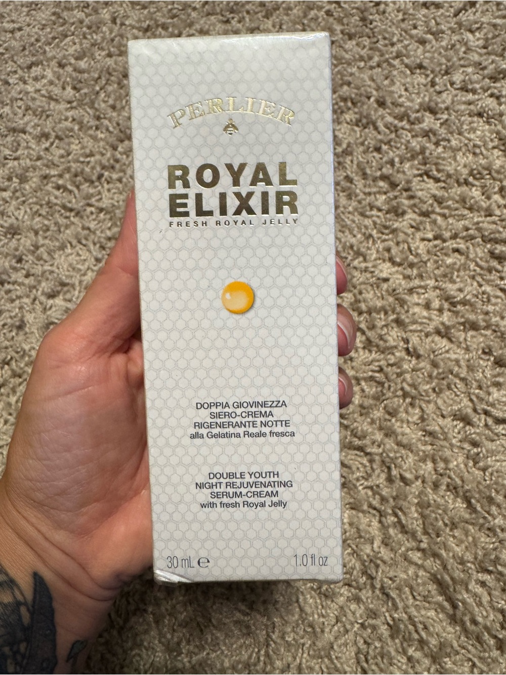 Royal Elixir Double Youth Night Rejuvenating Serum-Cream - White Sealed New